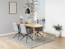 Armlehnstuhl >Naya< in Grau, Polyester, Stahl - 59x88x59cm (BxHxT)