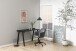 Schreibtischstuhl >Nora< in Grau, Polyester, Stahl - 58x91x58cm (BxHxT)