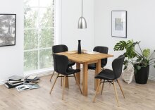 Esszimmerstuhl >Batilda -A1< (2er-Set) in schwarz - 47x82,5x53 (BxHxT)