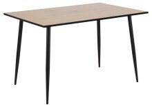 Esstisch >Wilma< in Wildeiche, MDF, Stahl -...