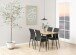Esstisch >Wilma< in Wildeiche, MDF, Stahl - 120x75x80cm (BxHxT)