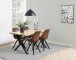 Esstisch >Wales< in Wildeiche, MDF, Stahl - 160x75x90cm (BxHxT)