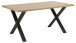 Esstisch >Wales< in Wildeiche, MDF, Stahl - 160x75x90cm (BxHxT)