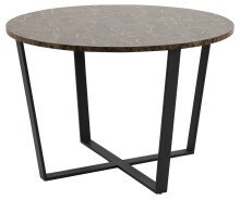 Esstisch >Amble< in Braun, MDF, Stahl -...