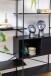 Standregal >Angus< in schwarz, MDF, Stahl - 172x188x27cm (BxHxT)