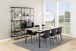 Standregal >Angus< in schwarz, MDF, Stahl - 172x188x27cm (BxHxT)