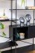 Standregal >Angus< in schwarz, MDF, Stahl - 172x188x27cm (BxHxT)