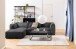 Standregal >Angus< in schwarz, MDF, Stahl - 172x188x27cm (BxHxT)