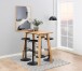 Barhocker >Finch< (2er-Set) in schwarz, Stahl - 40x80x40cm (BxHxT)