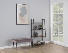 Polsterbank >Glory< in dusty rose, Polyester, Stahl...