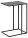 Beistelltisch >Seaford< in schwarz, MDF, Stahl - 43x63x35cm (BxHxT)