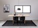Esstisch >Christo< in Eiche weiss pigmentiert, MDF - 220x75x105cm (BxHxT)