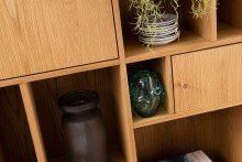 Regal >Rangoon< in natürlich - 90x180x30cm (BxHxT)