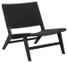 Stuhl >Carson< in schwarz, Holz - 64x72x79cm (BxHxT)
