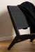 Stuhl >Carson< in schwarz, Holz - 64x72x79cm (BxHxT)