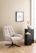 Drehsessel >Paris< in Beige, Stoff - 73x89x76cm (BxHxT)