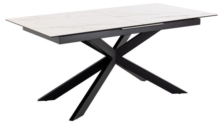 Esstisch >Irwine< in weiss, Glas, keramisch - 210x76x90cm (BxHxT)