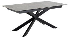 Esstisch >Irwine< in Grau, Glas, keramisch - 210x76x90cm (BxHxT)