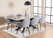 Esstisch >Irwine< in Grau, Glas, keramisch - 210x76x90cm (BxHxT)