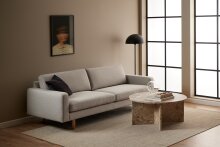 Couchtisch >Vega< in Braun, Marmor - 42x90cm (HxD)