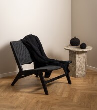 Beistelltisch >Naxos< in Braun, Marmor - 50x50cm (HxD)