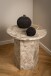 Beistelltisch >Naxos< in Braun, Marmor - 50x50cm (HxD)