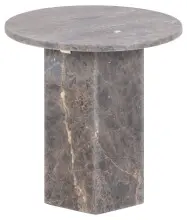 Beistelltisch >Naxos< in Braun, Marmor - 50x50cm (HxD)
