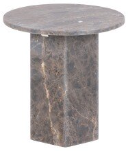 Beistelltisch >Naxos< in Braun, Marmor - 50x50cm (HxD)