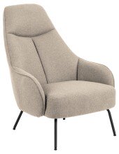 Sessel >Texas< in Beige, Stoff - 73x98x92cm (BxHxT)