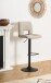 Drehstuhl >Sylvia< in Beige, Stoff - 41,5x115x52cm (BxHxT)