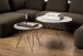 Couchtisch >Prunus< in Braun, Marmor - 46,2x80cm (HxD)