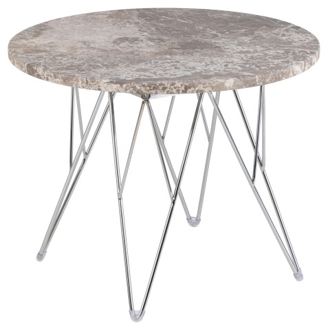 Couchtisch >Prunus< in Braun, Marmor - 41,4x55cm (HxD)