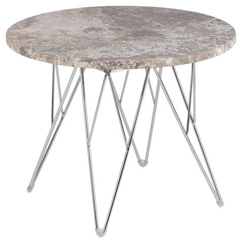 Couchtisch >Prunus< in Braun, Marmor - 41,4x55cm (HxD)