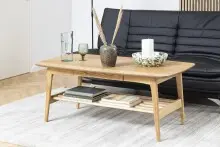Couchtisch >Emma< in Eiche, MDF - 130x51x70cm (BxHxT)