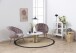 Couchtisch >Corby< in weiss, Messing, Marmor, Stahl - 45x80cm (HxD)