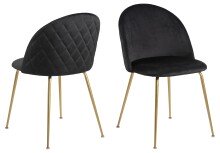 Esszimmerstuhl >Louise< (4er-Set) in schwarz,...