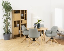Esstisch >Nagano< in Eiche, MDF - 75x120cm (HxD)