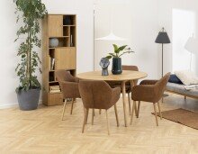 Esstisch >Nagano< in Eiche, MDF - 75x120cm (HxD)