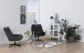 Loungesessel >Paris< in graubraun, Polyester, Stahl - 73x88x82cm (BxHxT)