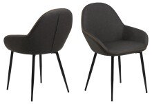 Schalenstuhl >Candis< (2er-Set) in Grau,...