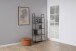 Leiterregal >Seaford< in Wildeiche, schwarz, MDF, Stahl - 77x174,5x36cm (BxHxT)