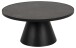 Couchtisch >Soli< in schwarz, Glas, Stahl - 40x85,7cm (HxD)