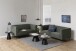 Couchtisch >Soli< in schwarz, Glas, Stahl - 40x85,7cm (HxD)