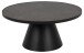 Couchtisch >Soli< in schwarz, Glas, Stahl - 40x85,7cm (HxD)