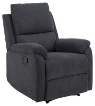 Relaxsessel >Sabia< in Grau, Stoff, Stahl - 80x101x90cm (BxHxT)