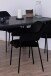 Armlehnstuhl >Lima< (2er-Set) in schwarz, Polyester, Stahl - 54x82x55cm (BxHxT)