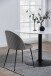 Esszimmerstuhl >Louise< (2er-Set) in Grau - 49,5x80,5x54 (BxHxT)