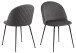 Esszimmerstuhl >Louise< (2er-Set) in Grau - 49,5x80,5x54 (BxHxT)