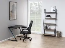 Gamingtisch >Trooper< in Grau, MDF, Stahl -...