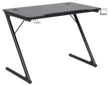 Gamingtisch >Trooper< in Grau, MDF, Stahl - 100x74x60cm (BxHxT)